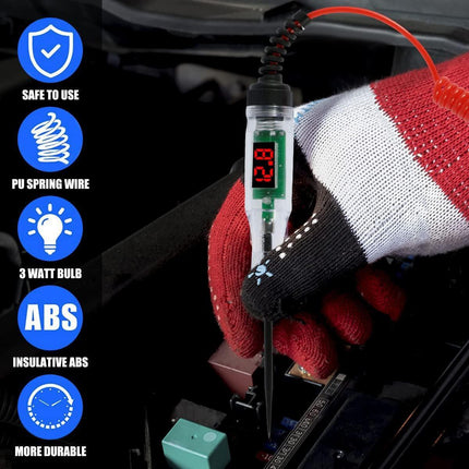 6-24V Digital Electric Circuit Tester LCD Test Light Car Truck Voltage Probe Pen