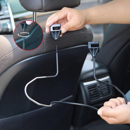 Car Hat Rack Holder Vehicle Coat Storage Organizer Universal Headrest Hanger