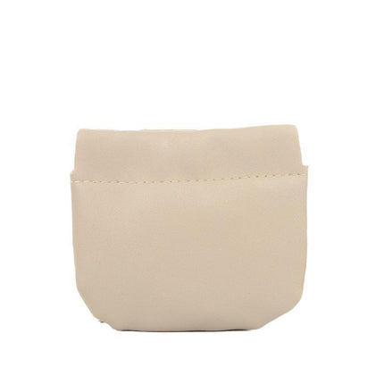 Pocket Cosmetic Bag Leather Storage Portable self-Closing Water-Resistant - Aimall