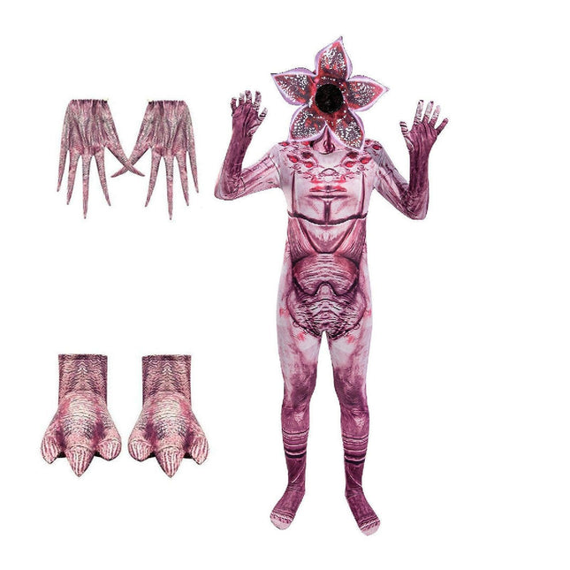 Man-eating Flower Jumpsuit Halloween Horror Cosplay Leotard Costume Kids Adult Same Strange Story