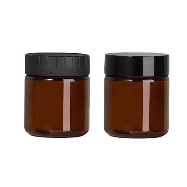 10pcs Brown PET Plastic Wide Mouth Bottles for Storage and Skincare Packaging