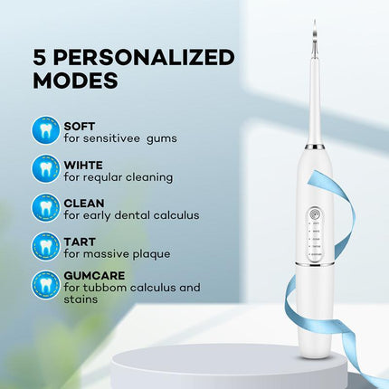 Electric Ultrasonic Dental Calculus Remover Tartar Scaler Scraper Tooth Cleaner - Aimall