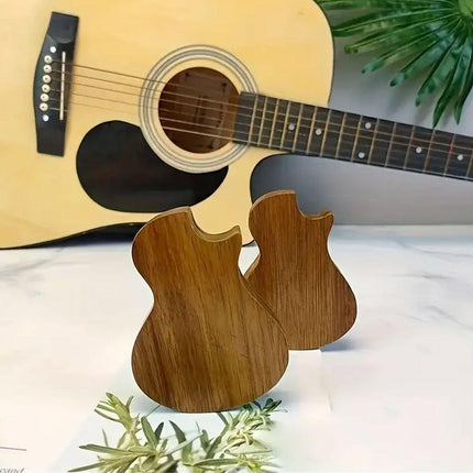 Wooden Guitar Pick Holder Plectrum Case Organizer Compact Plectrum Storage Box