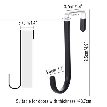 10PCS Adjustable Over the Door Hanger Hooks Organizer for Front and Back Doors