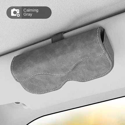 Car Sunglasses Holder Sun Visor Glasses Clip Storage Case Organizer for Vehicles