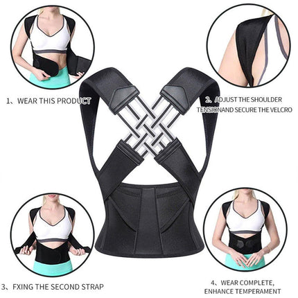 Adjustable Back Posture Corrector Support Belt for Unisex Hunchback Correction
