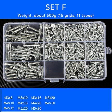 Household Self-tapping Screw Nut Gasket Box Set Multi-purpose Screw Assortment