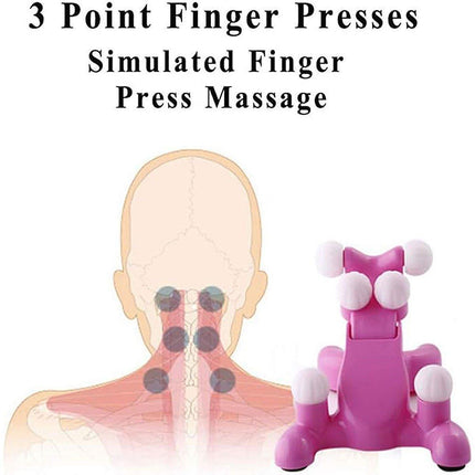 Handheld Cervical Neck Massager for Pain Relief Relaxation Muscle Care Therapy