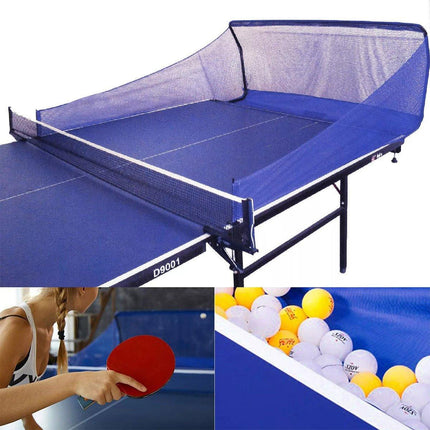 Table Tennis Ball Catch Net Mobile Floor Standing Collector with Multi-Frame