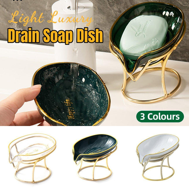 Soap Box Punch-free Bathroom Soap Tray Drain Storage Rack Household Soap Holder