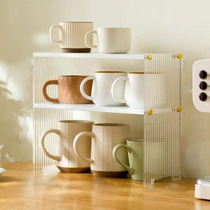 Acrylic Desktop Cup Holder Multi-Purpose Portable Storage Organizer For Home