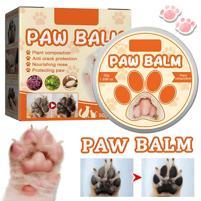 Dogs Cat Paw Balm Cream Pets Natural Lick Safe Dry Skin Cracked Paws Feet Care - Aimall