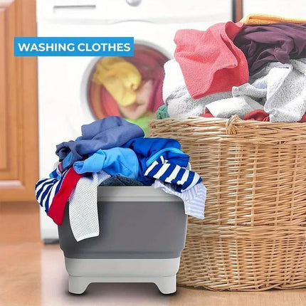 Folding Basket Kitchen Washbasin Draining Basket Portable Vegetable Storage