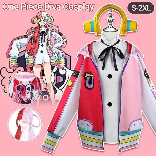 One Piece Cos RED Theater Edition World Of Gongs UTA Uta Cosplay Halloween Costume