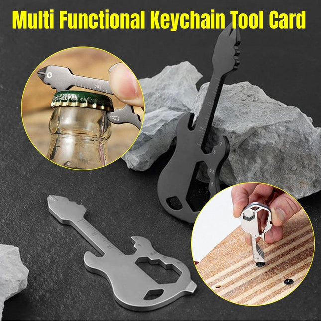 Portable Multi-Tool Key Chain Multi-functional Pocket Tool for Outdoor Camping