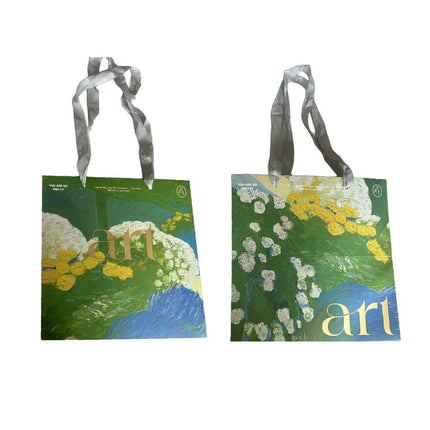 10pcs Floral Oil Painting Tote Bags Gift Packaging for Chinese Valentine's Day