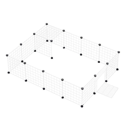 16pcs Large Cat Cage Indoor Cat Villa Double Layer Cat House Anti-jump Cat Fence