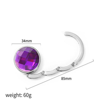 Portable Alloy Folding Table Hanger Foldable Purse Bag Holder Handbag Hook - Aimall