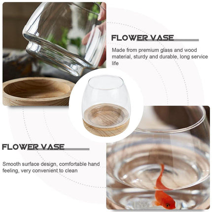 Japanese Style Small Glass Vases Fish Tank for Home Decor