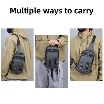 Casual Multifunctional Crossbody Bag for Men Travel Outdoor Hiking and Sports