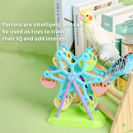 Interactive Parrot Educational Toys Bird Cage Training Supplies Xuan Feng Peony