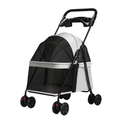 Lightweight Pet Stroller for Cats and Small Dogs Easy Fold Portable Travel Use