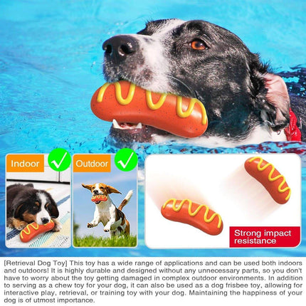Dog Chew Toy Baked Sausage Ham Squeaky Pet Toy Bite Resistant Grinding Bar