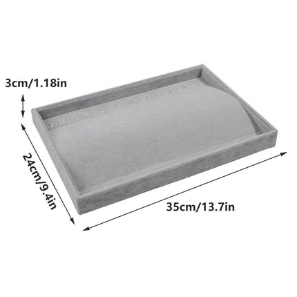 2pcs Necklace Jewellery Tray Simple Jewelry Storage Organizer Display Tray Set