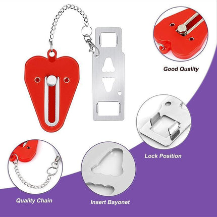 Portable Door Lock Security Safety Travel Hotel Home Addalock Safe Lock NEW - Aimall