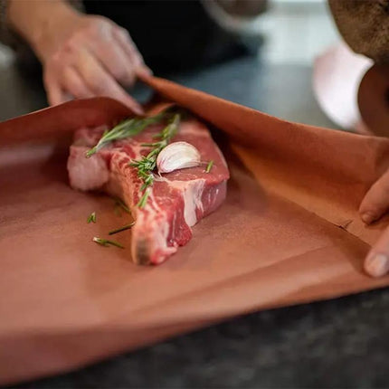 Pink Kraft Butcher  Roll Food Grade Oil absorbent paper for outdoor grilling Aimall