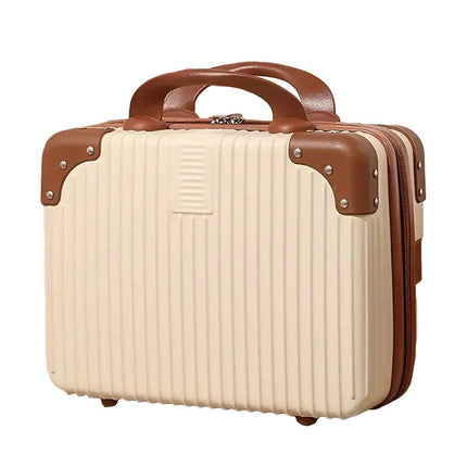 Portable Womens Mini Luggage Case Lightweight Large Capacity Cosmetic Bag