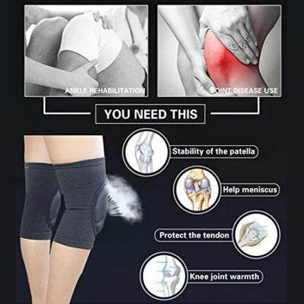 Knee Pad Crashproof Antislip Brace Leg Sleeve Protector Guard Support Men - Aimall