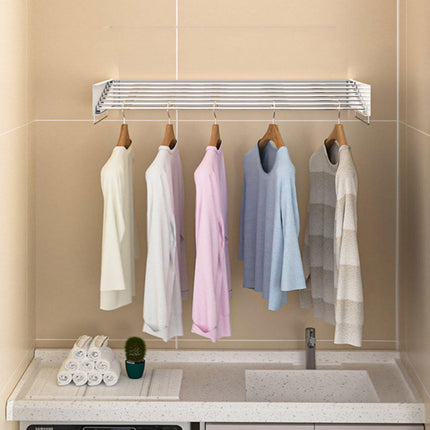 Foldable Wall Hanging Clothes Drying Rack Invisible Balcony Towel Laundry Rack