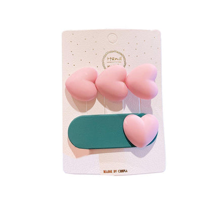 2X Sweet Candy Color Cute Korean Style Hair Clip BB Clip Female Hairpin Headwear - Aimall