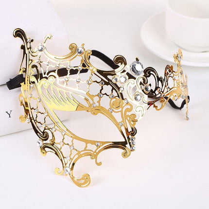 Hollow Out Iron Art Half Face Mask for Masquerade Party Costume Ball Accessories
