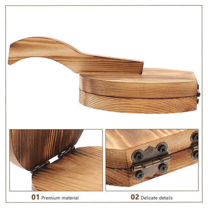 Wooden Dumpling Wrapper Maker Hand Press Dough Roller for Kitchen Cooking