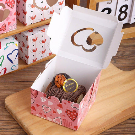 25PCS Large Square Colour Gift Boxes for Valentines Day Surprise and Lucky Gift