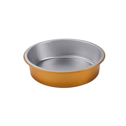 50PCS Thickened Round Aluminum Foil Containers with Plastic Lids