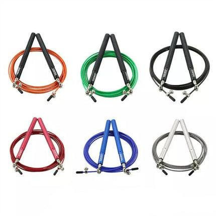 Aolikes Adjustable High Speed Steel Skipping Jump Rope Dual Bearings Gym Boxing - Aimall