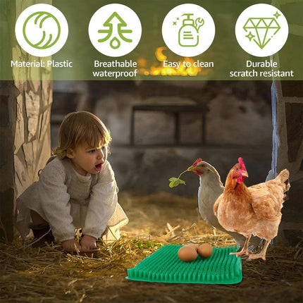 6PCS Egg Laying Box Mat Plastic Chicken Nest Grass Pad Imitation Grass Gasket