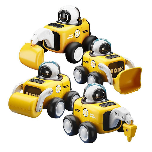 Astronaut Inertial Engineering Vehicle with Whistle Cartoon Shaped Kids Car Toys - Aimall