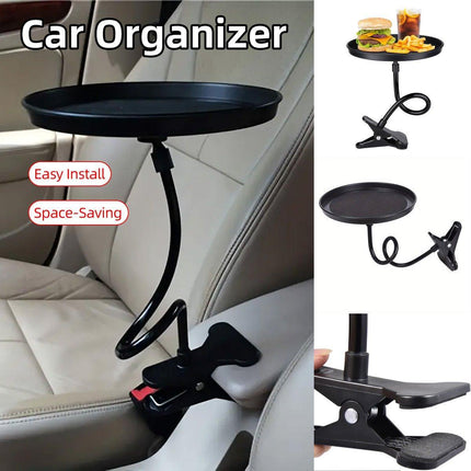 Adjustable Car Plate Tray Holder Multifunctional Food Table for Vehicle Interior