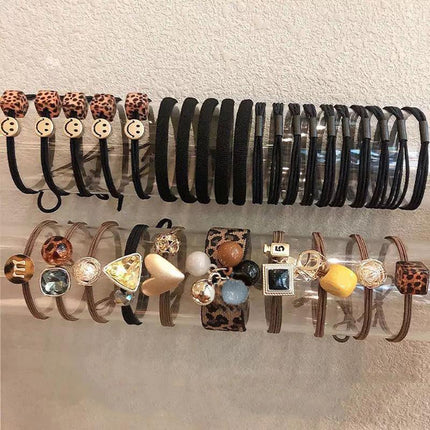Fashion Head Rope Ins Hollow Rhinestone Hair Circle Fresh Women Hair