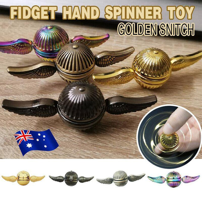 Golden Snitch Fidget Hand Spinner Toy Spinners Gyro Finger ADHD Autism Gifts AU - Aimall