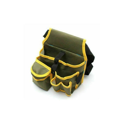 Electrician Tool Bag Waist Pocket Maintenance Pouch Belt Storage Canvas Holder - Aimall