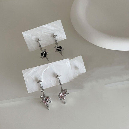 Four Star Stud Earrings for Women Stylish Sweet Cute Jewelry Fashion Accessories