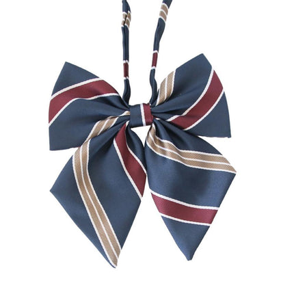 For Women School Uniform Checkered Lovely Sailor Style JK Japanese Collar BowTie - Aimall