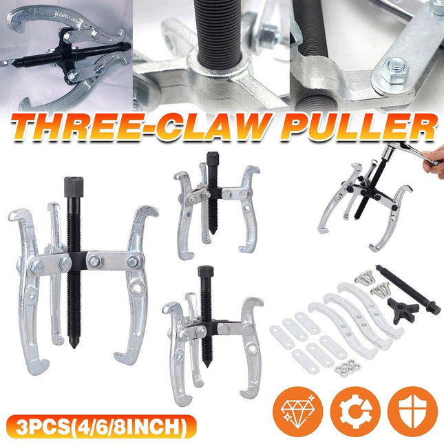 3pcs Multi Purpose 3 Jaw Puller Set for Automotive Repair and Mechanical Use