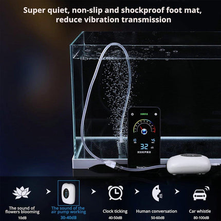 USB Rechargeable Portable Fish Oxygen Pump Silent Battery Aerator Dual-purpose