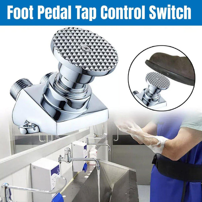 Foot Operated Basin Tap Commercial Public Sanitary Sink Faucet for Restroom